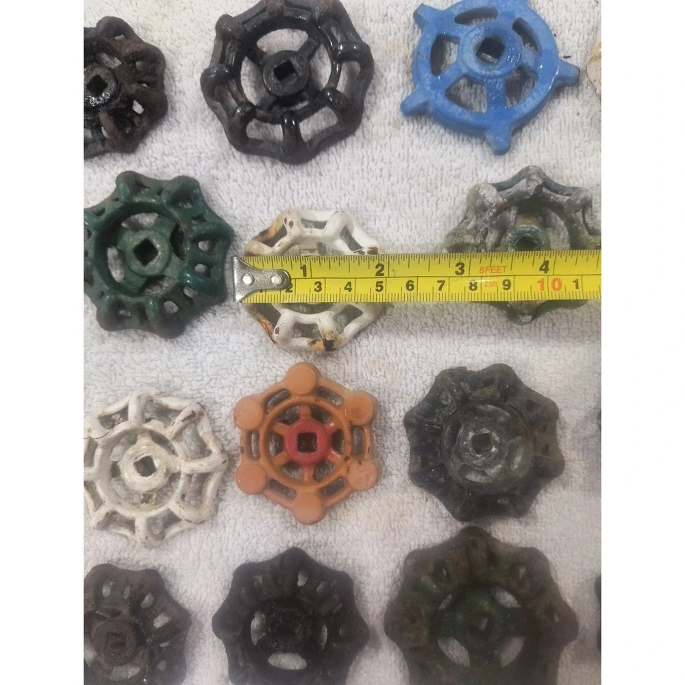 Diecast Water Faucet Valve Knobs Handles Spigot Industrial Steam Punk Art lot 20